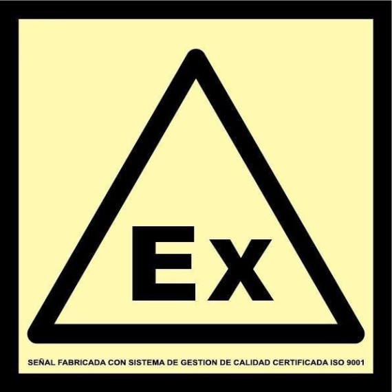 Class A extinction signal 210 x 210 mm Explosive Atmospheres FA0A450