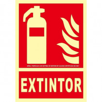 Sinal de extintor em alumínio Classe A FA00901 SEKURECO