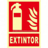Fire extinguisher sign in aluminum Class A FA00901 SEKURECO