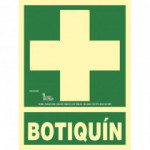 Signal de trousse de premiers secours en aluminium classe A avec coin perforé 210 x 300mm SEKURECO