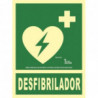 Class A aluminum defibrillator emergency sign 224X300 SEKURECO
