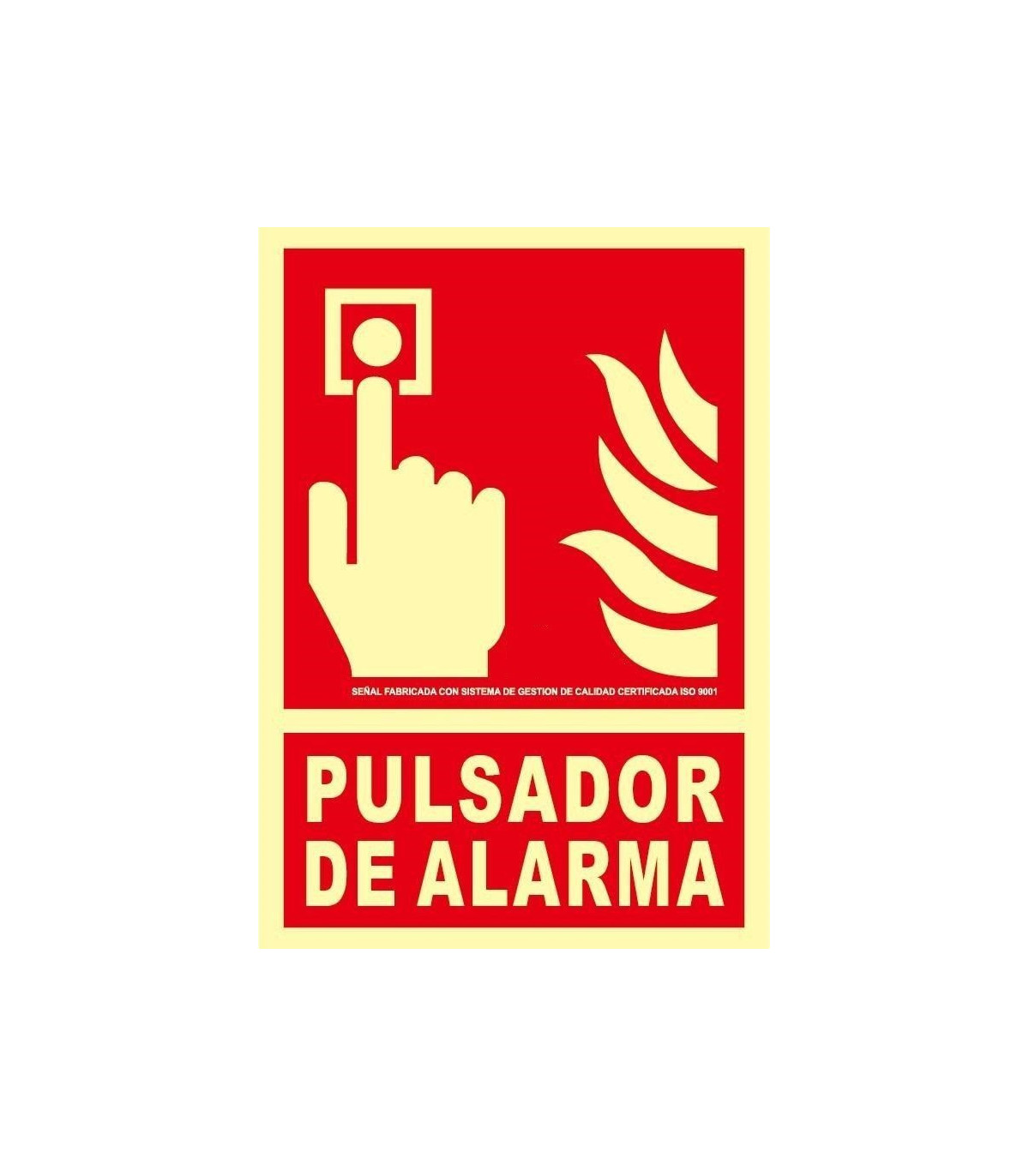Extinction signal Aluminum alarm button Class A 210X300 SEKURECO skrc