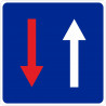 Metal Road Sign Priority Regarding the Wrong Direction Ø 500 mm