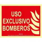 Segnale di sicurezza Uso Esclusivo Vigili del Fuoco Alluminio Classe A 200X250 FA01930 SEKURECO