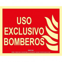 Safety Sign Exclusive Use Firefighters Aluminum Class A 200X250 FA01930 SEKURECO