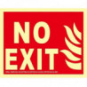 Signal d'extinction No Exit en aluminium Classe A SEKURECO