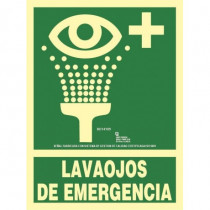 Aluminum eye wash sign Class A 210 x 300 mm SEKURECO