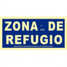 Señal de evacuación Zona de refugio 320 x 160 mm SEKURECO