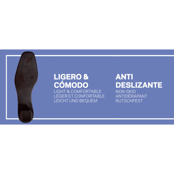 Chaussures de uniformité en cuir D’COVER PLUS® avec semelle en TPU antidérapante DIAN AZAFATA.