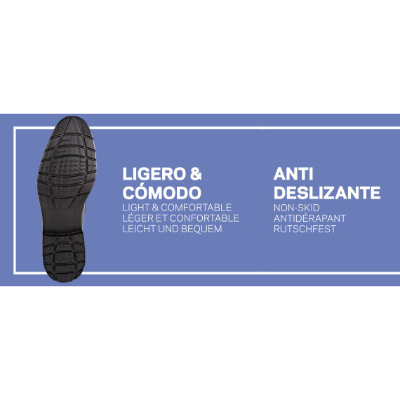 Zapato tipo blucher con pieza de piel en puntera y cierre de cordones EVA XL EXTRALIGHT® DIAN ITALIA