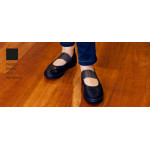 Sapato de uniformidade com elástico de fixação no peito do pé em pele micro D’COVER PLUS® DIAN SOFIA