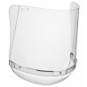 Écran en polycarbonate incolore de 220 mm avec protection de menton IRUDEK Safe PC B