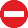Signal routière métallique INTERDICTION D'ACCÈS Entrée Interdite Diamètre 500 mm