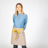 Grembiule grigio senza bretelle a righe 50X68 cm 4 tasche UNIFORMI GARY'S