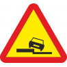 Metallic Road Sign Lateral Step Side 700 mm