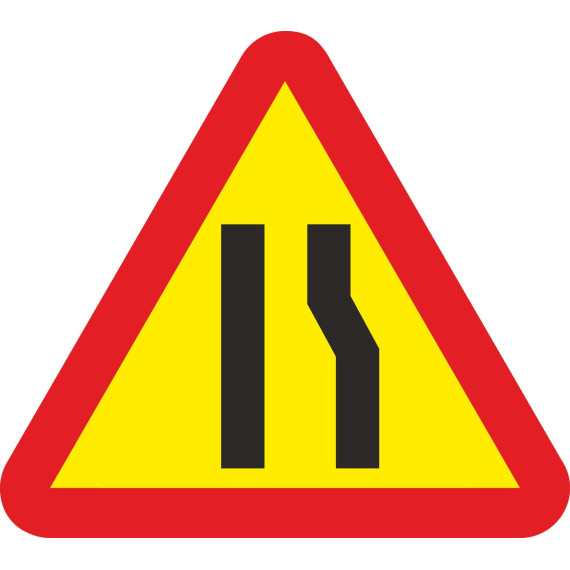 Signal de route métallique à sens à la fois sur le côté droit 700 mm
