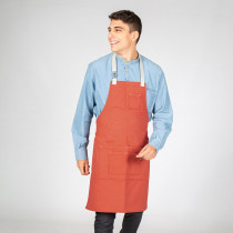 Tablier avec bretelles et boucle entrelacée 80X68 cm