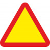 Customizable Metal Danger Road Sign Side 700 mm