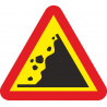 Metal Road Sign Landslides Side 700 mm
