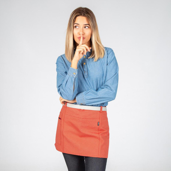 Super resistant short apron 35X67 cm anti-spill protection GARY'S UNIFORMS