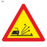 Bag Road Sign Gravel Projection 700 x 700 mm
