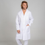 Blouse en sergé blanc Unisexe à manches longues GARY'S Redline