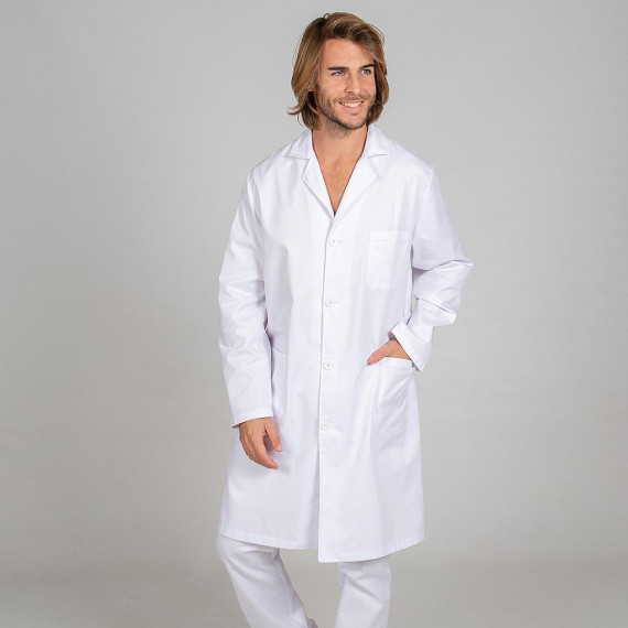 Blouse en sergé blanc Unisexe à manches longues GARY'S Redline
