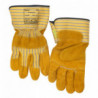 Work gloves with leather palm WE10-1206