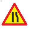 Road Sign of Lane Narrowing on the Right 700x700mm