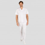 Unisex-Set mit V-Ausschnitt-Bluse und Hose mit Gummibund GARY'S Redline