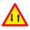 Bag Road Sign Circulation in Both Directions 700 x 700 mm