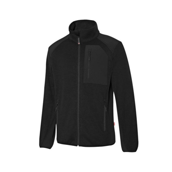 Cold jacket with inverted zipper in plush knit fabric VELILLA 206008