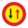 Bag Road Sign Priority Wrong Direction 700 x 700 mm