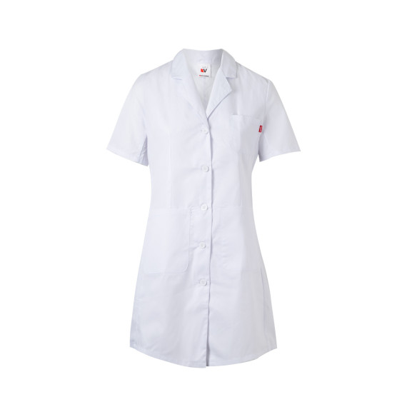 Bata blanca sanidad y servicios mujer manga corta 539003 VELILLA