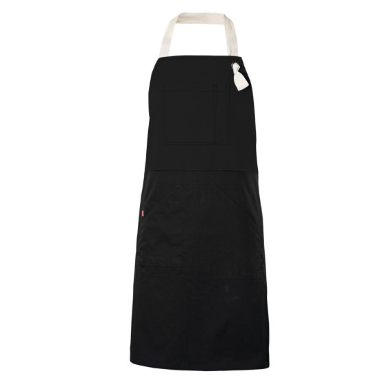 Tablier bicolore avec bretelles pour restaurants VELILLA 404210B