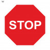 Signo de trânsito da bolsa Stop 700 x 700 mm