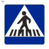 Bag Road Sign Situation of a Pedestrian Crossing 700 x 700 mm