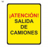 Road Sign of Bag Attention! Truck Exit 700 x 700 mm