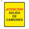 Stock Market Road Sign Attention! Truck Exit 700 x 700 mm