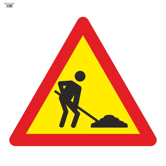 Señal Vial de Bolsa Obras 700 x 700 mm