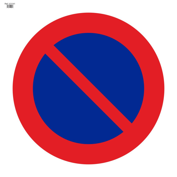 Señal Vial de Bolsa Estacionamiento Prohibido 700 x 700 mm