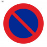 Signo de trânsito de bolsa Estacionamento proibido 700 x 700 mm