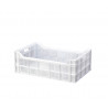 Openwork stackable industrial box of 35 liters for the food industry DENOX- FAMESA