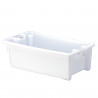 White industrial stackable and nestable box of 60 liters DENOX- FAMESA