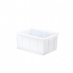 Caja industrial blanca apilable de 20 litros para uso alimentario DENOX - FAMESA