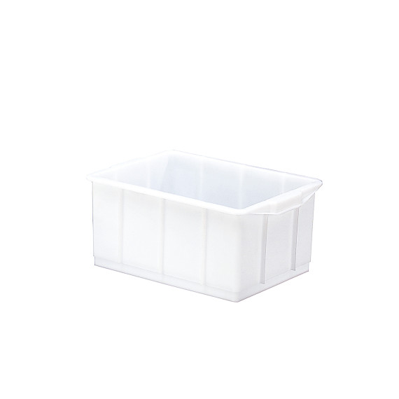 Caja industrial blanca apilable de 20 litros para uso alimentario DENOX - FAMESA