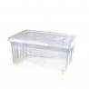 Mundibox 45 liter storage box with lid and wheels (6 Units) DENOX- FAMESA