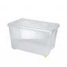 Translucent box Mundibox of 60 L with wheels DENOX- FAMESA