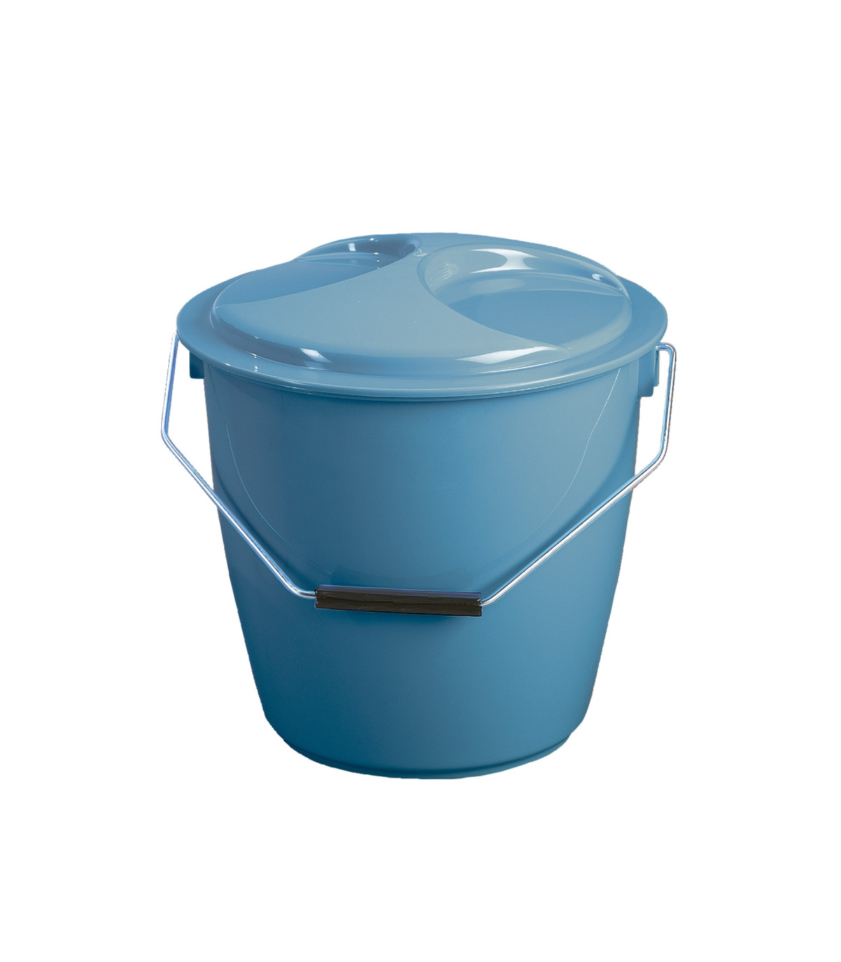 Secchio Con Coperchio Denox DEN397 16 Litri, Colore Granito, Diametro 32.5 Cm X Altezza 33 Cm, Per Uso Domestico E Professionale