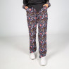 Unisex pants with elastic drawstring, antibacterial fabric MICROFIBER KUKUXUMUSU UNIFORMS GARY'S 700001